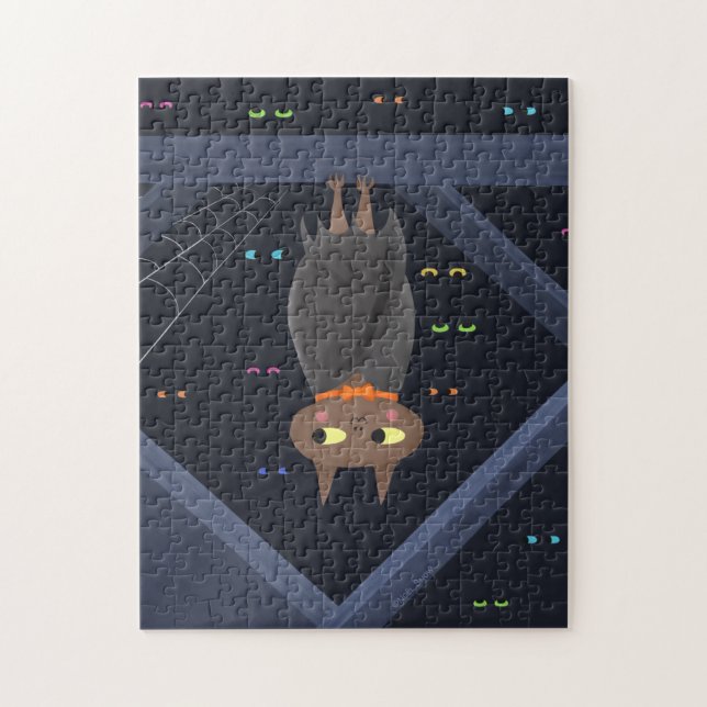 Cute Halloween Vampire Fladdermus Pussel (Vertikal)
