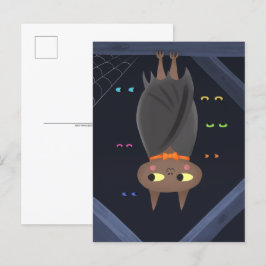 Cute Halloween Vampire Fladdermus Vykort