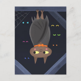 Cute Halloween Vampire Fladdermus Vykort
