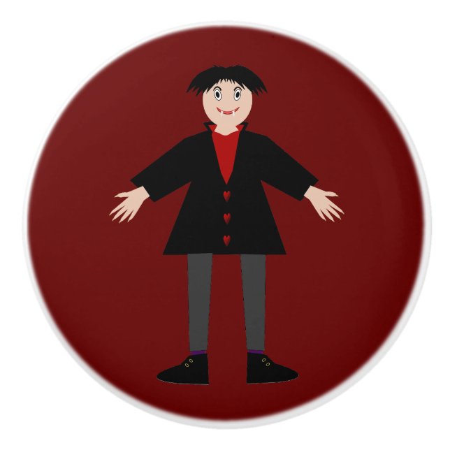 Cute Halloween Vampire Knopp (Framsidan)