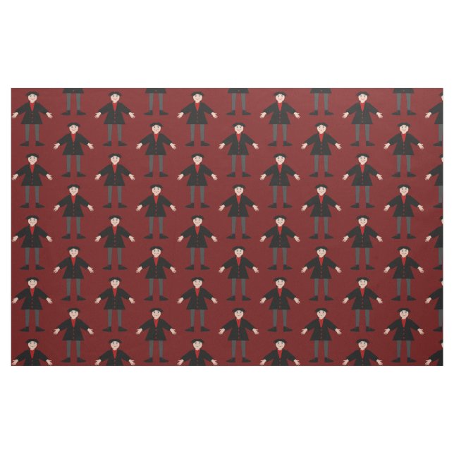 Cute Halloween Vampire Patterned Tyg (Fat Quarter)