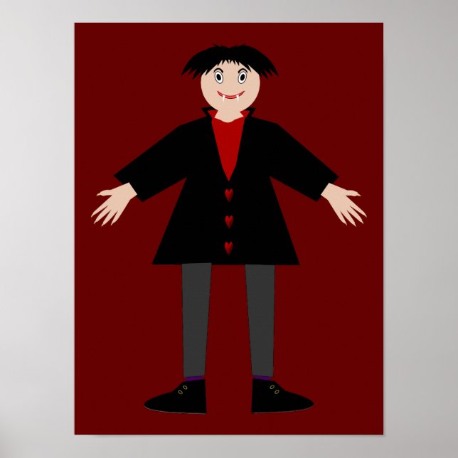 Cute Halloween Vampire Poster (Framsidan)