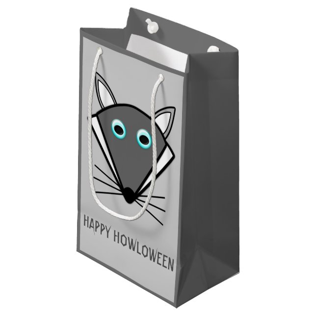 Cute Halloween Varg Anpassningsbar Gift Bag (Framsidan Vinklad)