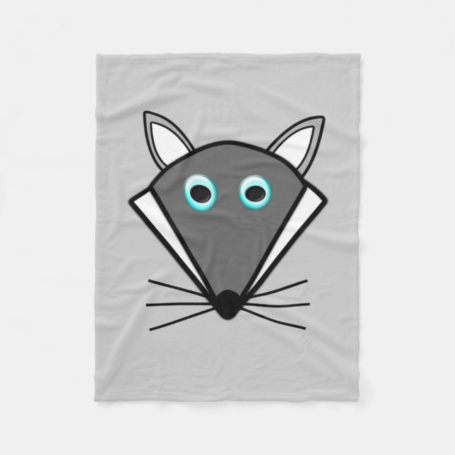 Cute Halloween Varg Fleece Blanket (Framsidan)