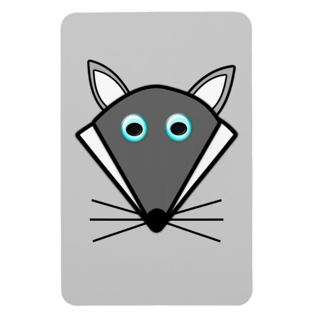 Cute Halloween-Varg Magnet (Vertikal)