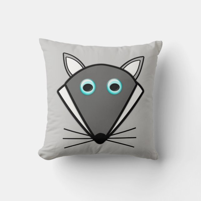 Cute Halloween Varg Pillow Kudde (Framsida)