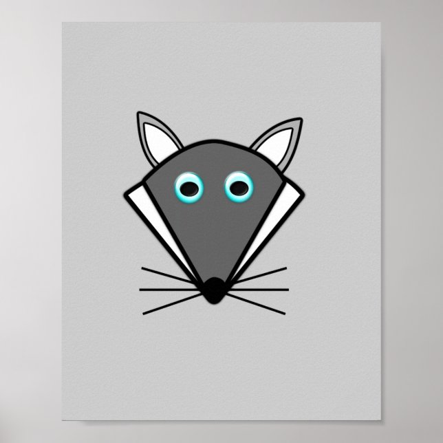 Cute Halloween-Varg Poster (Framsidan)