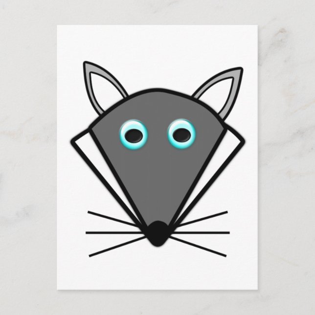 Cute Halloween-Vargens vykort (Framsida)