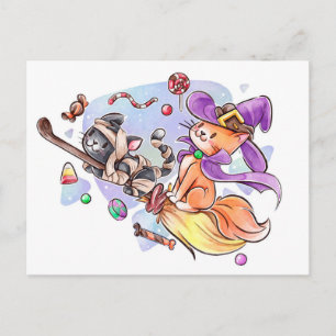 Cute Halloween Vykort