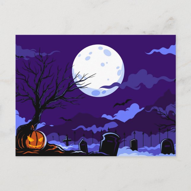 Cute Halloween Vykort (Framsida)