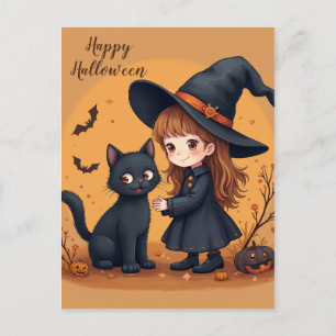 Cute Halloween-vykort Vykort