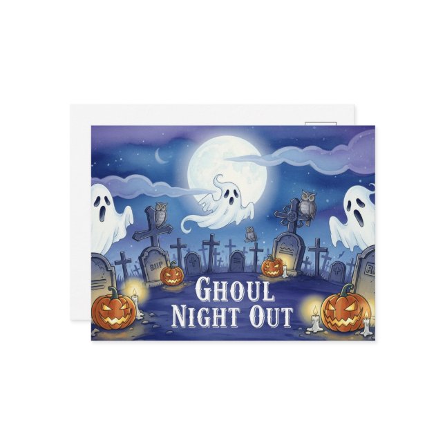 Cute Halloween-vykort Vykort (Fram/Back In Situ)