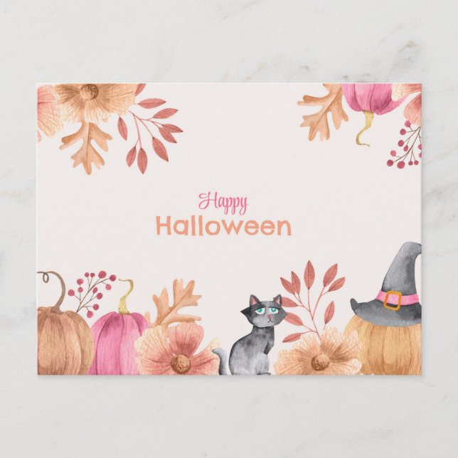 Cute Halloween-vykort Vykort (Framsida)