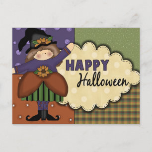 Cute Halloween-vykort Vykort