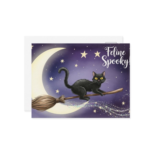 Cute Halloween-vykort Vykort (Fram/Back In Situ)