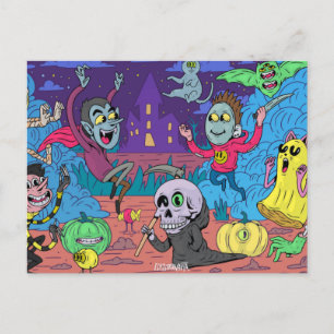 Cute Halloween-vykort Vykort