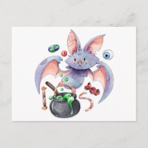 Cute Halloween-vykort Vykort