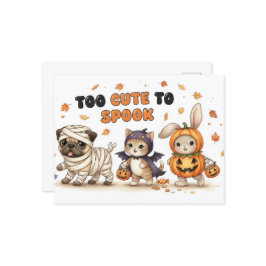 Cute Halloween-vykort Vykort