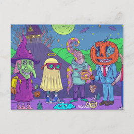 Cute Halloween-vykort Vykort