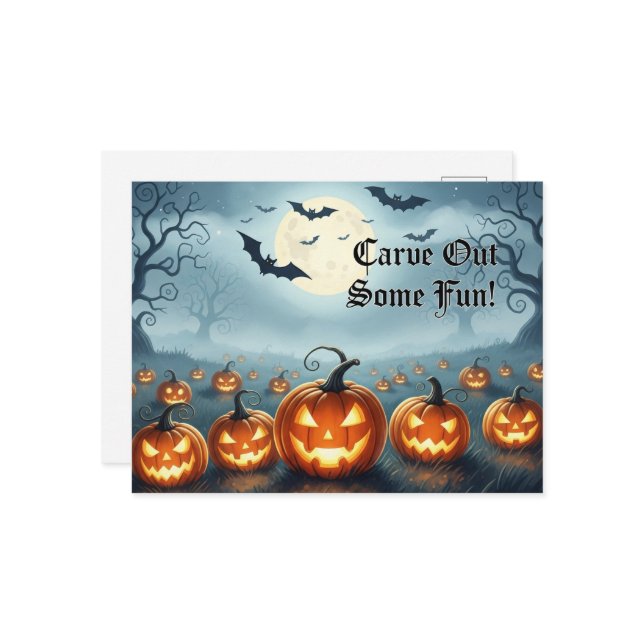 Cute Halloween-vykort Vykort (Fram/Back In Situ)