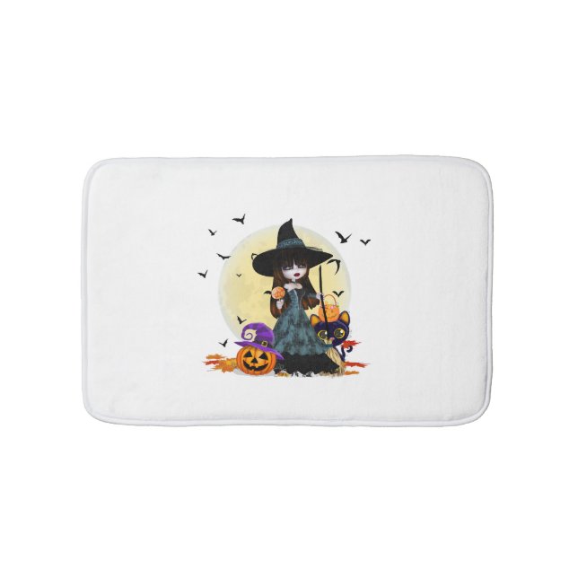 Cute Halloween Witch Badrumsmatta (Framsidan)