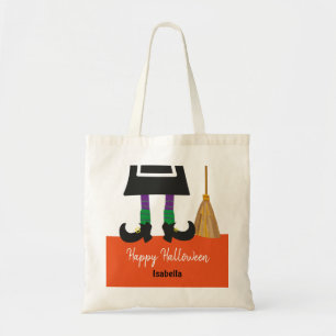 Cute Halloween Witch Ben Personlig Treat Tygkasse