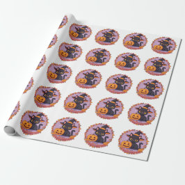 Cute+Halloween+Witch+BlackCat+PUMPKIN Presentpapper