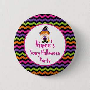 Cute Halloween Witch Girl Halloween fest Knapp