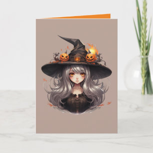 Cute Halloween Witch Inbjudan