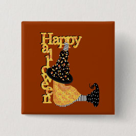 Cute Halloween Witch Knapp