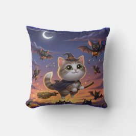 Cute Halloween Witch Kudde