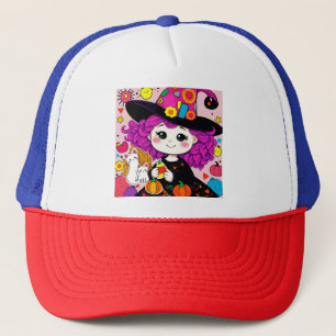 Cute Halloween Witch Matching Spooky Stil! Keps