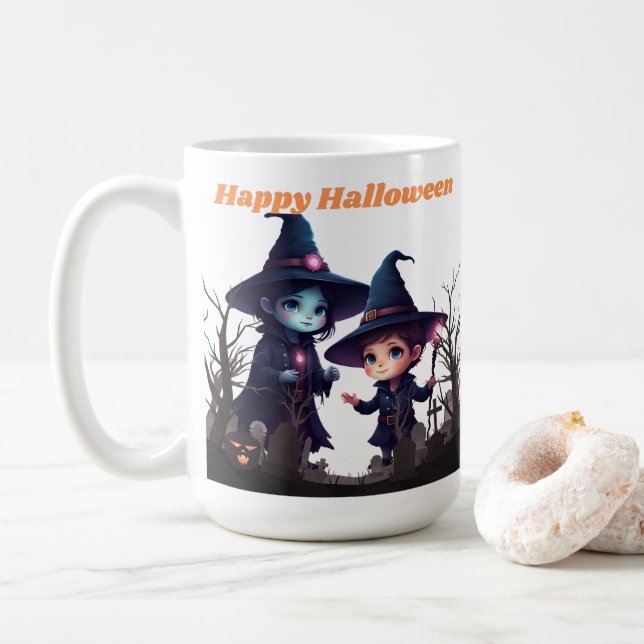 Cute Halloween Witch Mugg (Med munk)