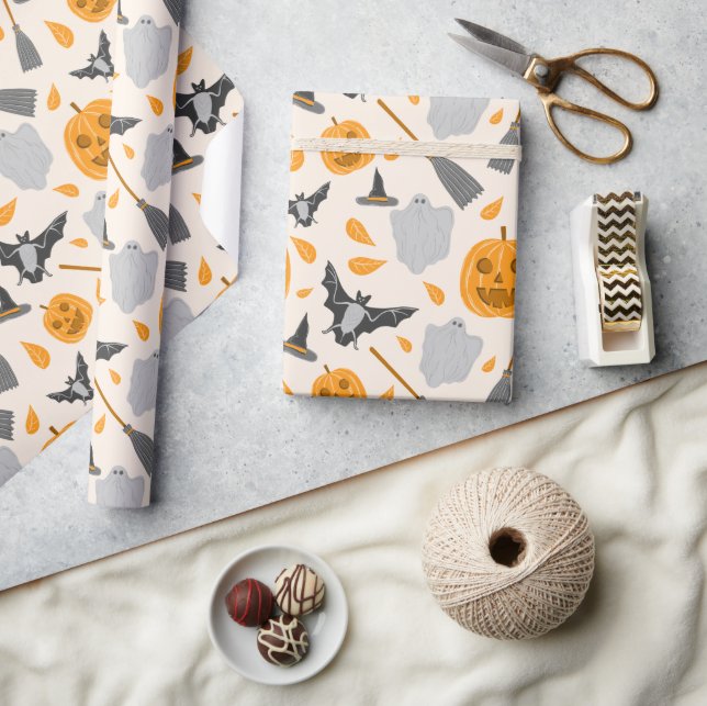 Cute halloween Wrapping Paper  Presentpapper (Hantverk)