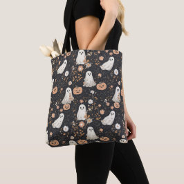 Cute Hallowenn Bus eller godis Candy Bag Tygkasse