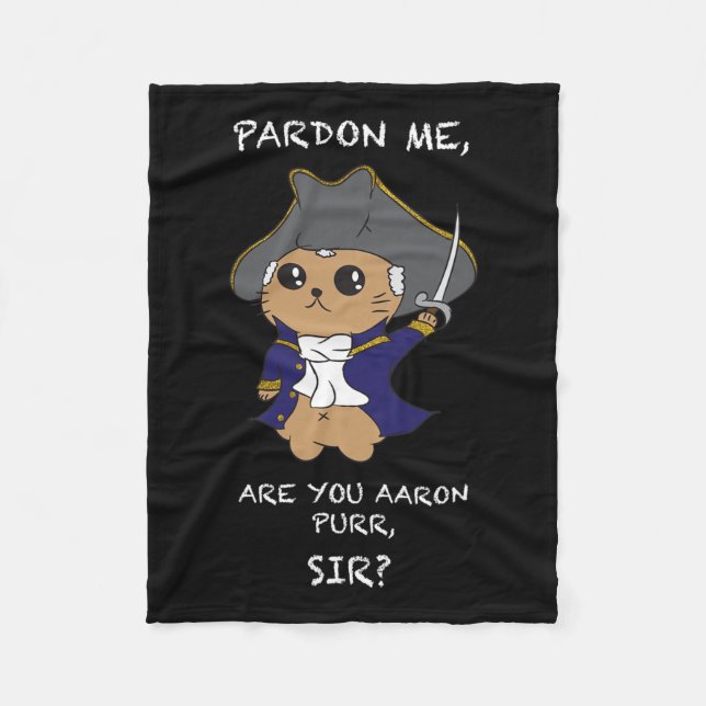 Cute Hamilton Cat Fleecefilt (Framsidan)
