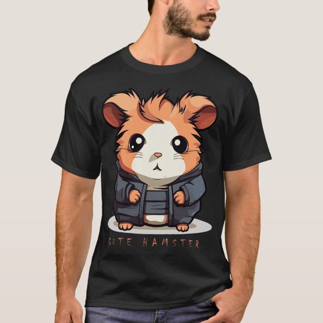 Cute Hamster 1 T Shirt (Framsida)