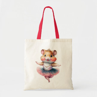 Cute hamster ballerina dansballet tygkasse