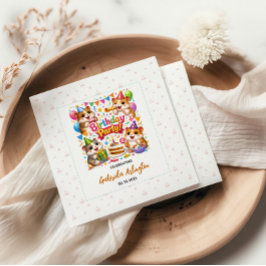 Cute Hamster Birthday Party | Kids Hamster Pappersservett