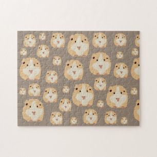 Cute Hamster Brown Mönster Pussel