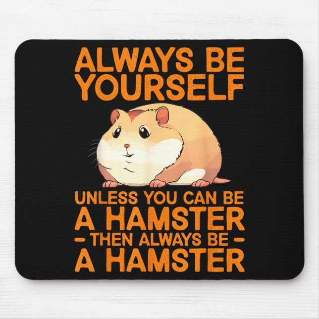 Cute Hamster Design For Men Women Kids Dwarf Hamst Musmatta (Framsidan)