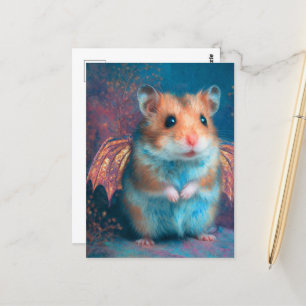 Cute hamster drake vykort