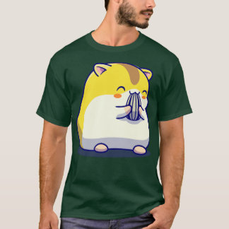 Cute Hamster Eating Solrosfrö Tecknad1 T Shirt
