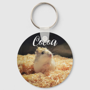 Cute Hamster Gift för Hamster Älskare Nyckelring