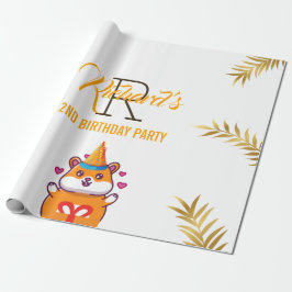 Cute Hamster-Grönt, Födelsedagsfest av typen "ThMe Presentpapper