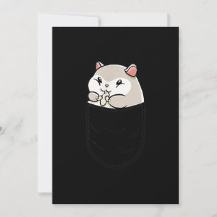 Cute Hamster in Pocket Birthday Meddelande