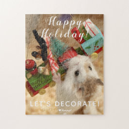 Cute Hamster Julafton Dekoration Pussel