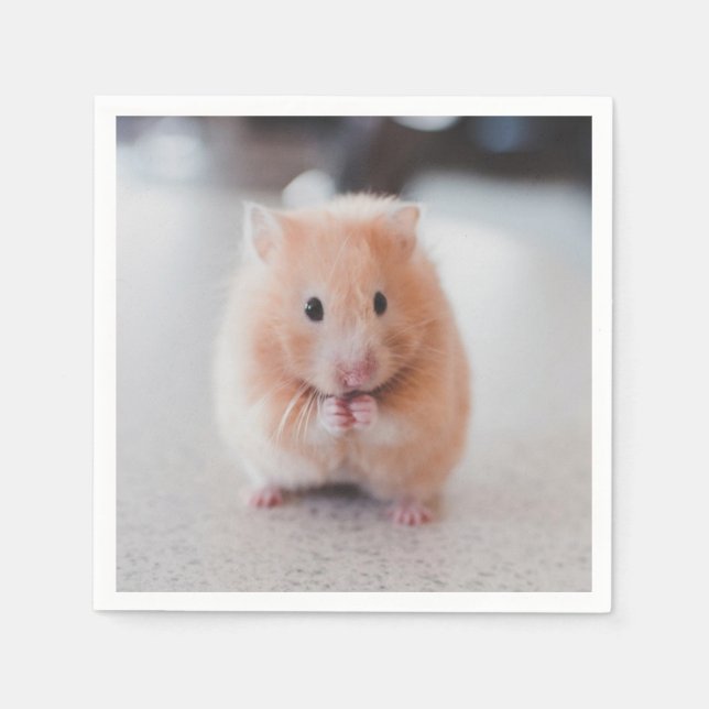 Cute Hamster Kärlek Animals Pappersservett (Framsidan)