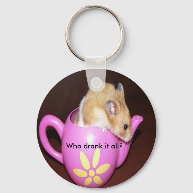 Cute Hamster Keychain Nyckelring (Framsida)
