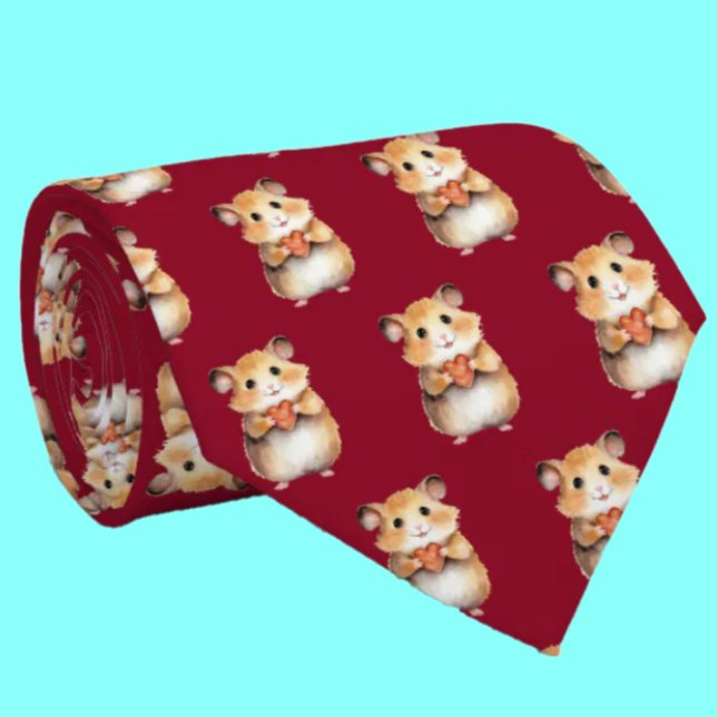 Cute Hamster med Heart Neck Tie Slips (Skapare uppladdad)